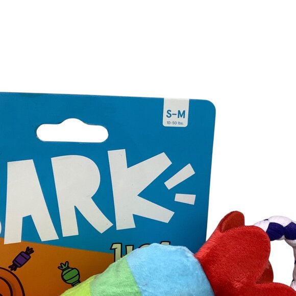 Bark Squeakfarts Rainbow Dog Toy Small/Medium Breed Interactive Plush 10" NEW - Picture 2 of 8